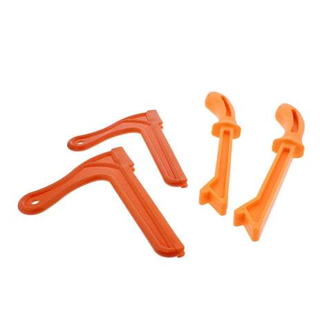 4 Pack Safety Push Sticks Set For Table Saw And Jointer, V Style Push Blocks And Straight Push Sticks For Woodworking, orange color