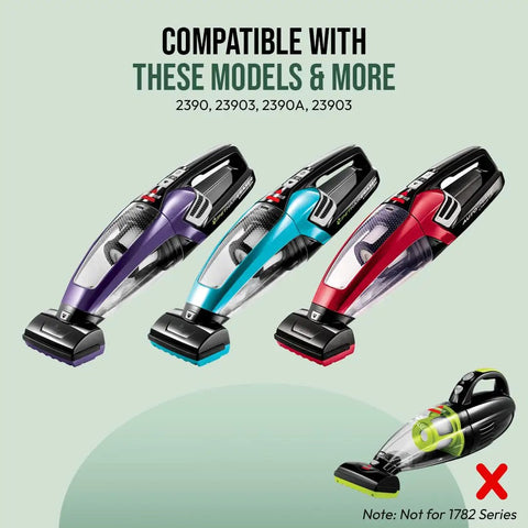 Upgraded Replacement Power Foot for Pet Hair Eraser Cordless Hand Vacuum Easy Install Must Have Part for Series 2390 23903 2390A 2284W OEM 1614205 Durable Fit High Performance Suction compatible with purple, blue, and red models
