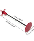 CNC Aluminum GPS Folding Antenna Base Mount Bracket For DJI Quadcopter Multicopter Red with dimensions shown