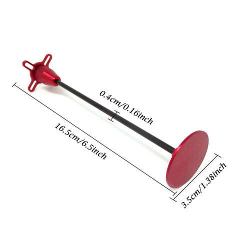 CNC Aluminum GPS Folding Antenna Base Mount Bracket For DJI Quadcopter Multicopter Red with dimensions shown
