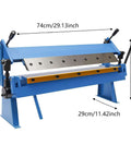 Heavy Duty 24 Inch Box And Pan Brake Built Tough with adjustable levers and inch measurements for precise sheet metal bending.