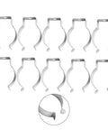 Ten Piece Stainless Steel Spring Terry Clips For Tool Organization In Garage Cabinets Securely Hang Tools Brooms And Brushes