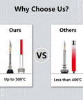 Comparison of Afantti 31 Piece Electric Hot Knife Foam Cutter Kit with 500C capability against competitors under 400C.