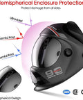 Auto Darkening Welding Helmet With Ultra Large Viewing Screen And True Color Lens, 4 Arc Sensors, protective hemispherical design