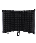 Foldable Soundproof Recording Panel With Abs And Eva Foam Acoustic Treatment Stand Mount Vocal Booth Panel, 255x138mm angle view.