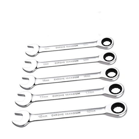 8 To 32mm Ratchet Spanner Set With Reversible Wrenches And Gear Ring Keys For Auto Repair Pro Grade Built To Last Durable Alloy