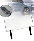 EV Charger Rainproof Cover Clear PVC Protection Housing 60X25cm with straps for electric vehicle control box use.