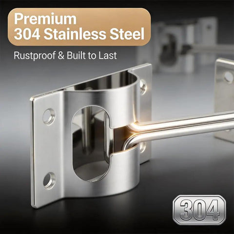 Built Tough 304 Stainless RV Door Holder And Hold Open Latch For Trailers 4 Inch Door Retainer, rustproof presentation