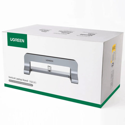 Packaging of Vertical Laptop Stand For Desk, Aluminum Holder, Space Saving Mount For Up To 17.3 Inch Laptops by Ugreen