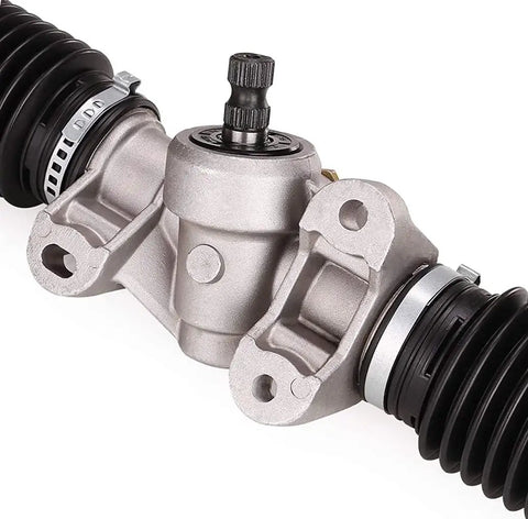 Close-up of Club Car Precedent Steering Gear Box Assembly Rack And Pinion Fits 2004 And Up Replaces OEM 102288601 103679701