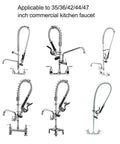 Various models of Heavy Duty Pre Rinse Hose With Spray Valve 44 Inch Flexible Stainless Steel Hose And Sprayer Nozzle Head Replacement Kit