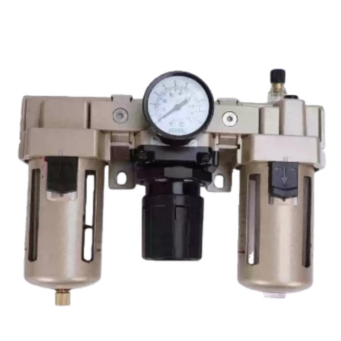 Heavy Duty Pneumatic FRL Combination Unit For Clean Dry Compressed Air Systems With Filter Regulator Lubricator Fiber Core AC5000-10D