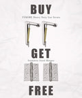 Gas Struts 200N 30Lb Heavy Duty Safety Pneumatic Hinges displayed with free stainless steel hinges
