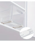 Quiet Drawer Slides With Punch Free Track System And Side Mount Rails Easy No Drill Installation shown with clear cabinet box