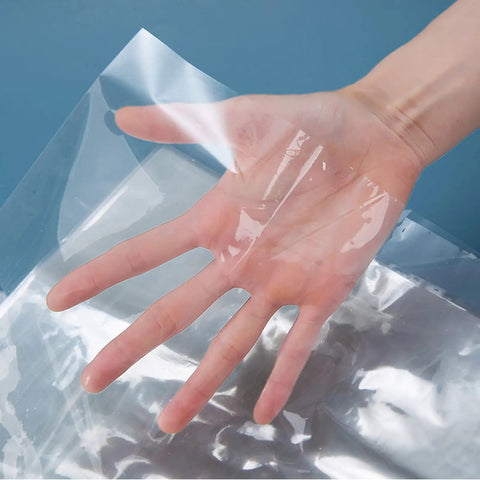 5x7 Inch Shrink Wrap Bags 200 Pcs Pack For Crafting Gift Wrapping And Food Prep Clear Bags You Can Cut To Fit And Seal With A Heat Gun, clear PVC bag on hand