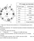 Rock Solid 1.5KW CNC Water Cooled Spindle Motor 220V ISO20 Socket schematic diagram with specifications for thermistor.