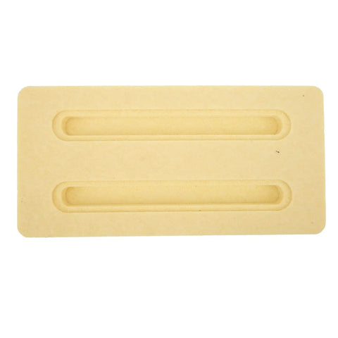 Top view of Lightweight PVC Hydrofoil Track Box Base for surf and windsurf foils showing precision groove design.