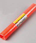 Hella Durable Coiled Air Compressor Hose Built Damn Tough With Single Layer Polyurethane And Oil Resistant Build, coiled red hose.