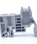 DIN Rail End Stopper Bracket For 35mm Wide Guide Rail Terminal Blocks Screw Clamp End Fixing Block Built Tough PA66 Nylon Fire Retardant