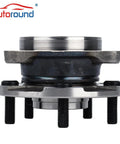 Side view of Front Wheel Hub And Bearing Assembly For Toyota RAV4 2006 To 2018 Mirai 2016 To 2020 Scion Tc 2011 To 2016 Five Lug With Abs Bolt On DIY Friendly Replacement For A Smooth Ride And Easy Install