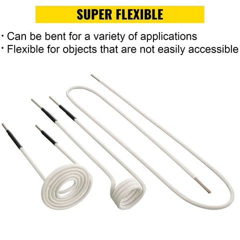 8 Piece Induction Coil Kit For Induction Heaters With Varying Coil Lengths, Heat Resistant, Flexible And Long Lasting display