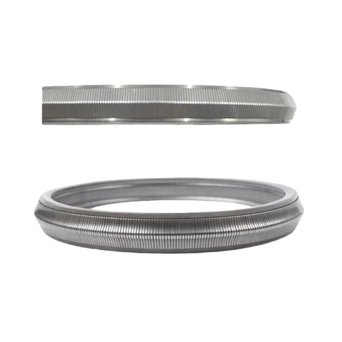 Honda Fit Civic CVT Transmission Chain Belt 901087 GK5 5T0 M3WC Replacement Durable Precise Fit Grooves Width And Circumference Matched For Smooth Shifts Easy Install Long Lasting Performance, silver metal CVT belt shown front view