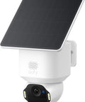 Ultra HD 4K Wireless Outdoor Security Camera With Solar Power And AI Motion Tracking, Facial Recognition, Pan And Tilt, Strobe Light, License Plate Capture Up To 33 Feet, Supports Up To 16 TB Storage, Smart Home Compatible No Fuss Setup