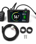 Universal Electric Bike LCD Display With Waterproof 5 Pin Connector, Handles 24V To 72V Systems, ABS Speedometer For DIY Ebike Conversions