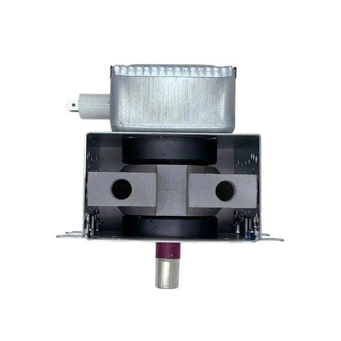 High Power 1000W Industrial Magnetron Tube For Microwave Drying Equipment, top view showing water cooling design and connections.
