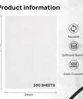 Diagram of 24x36 Inch Moving Newsprint Packing Paper Bulk 10.8Lb For Shipping And Moving Wrapping Fragile Items And Pet Cage Liners.