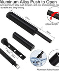 Push To Open Magnetic Cabinet Latches 4 Pack No Knobs Needed Hidden Door Hardware Drawer Push Release Strong Magnetic Latch