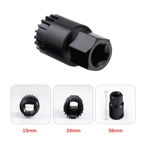 Bike Crank Extractor And Bottom Bracket Tool Kit With 16mm Spanner Wrench Compatible With Shimano ISIS Octalink BSA And SRAM
