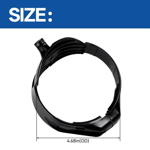 Top Tier Replacement Handle Clamp Support For Stihl Backpack Leaf Blowers Br450 Br700 Br800x 4282-790-0700 displayed size 4.68 inches outer diameter.