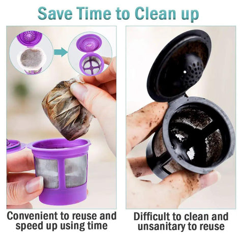 Disposable Coffee Filters With Lid For Keurig 2.0 And 1.0 Brewers Biodegradable Paper Filter Pods Showing Easy Cleanup
