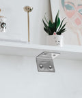 Heavy Duty Wall Mounted Shelf Brackets Set Of 10 90 Degree Right Angle Supports 304 Stainless Steel for shelf support in room