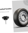 Universal Spare Tire Hardware Kit With Clamp Bolt Replacement For Cars, shown with practical function label and tire.