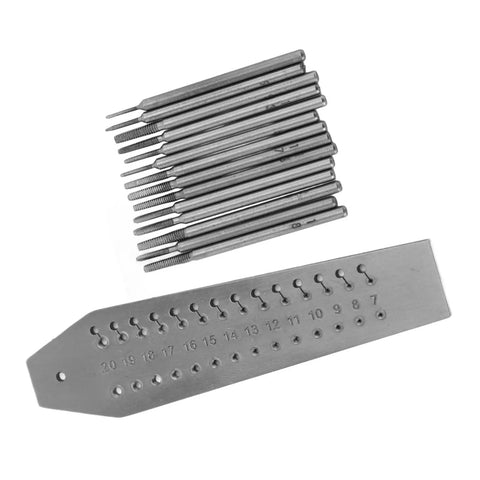 Fourteen Piece Micro Tap And Die Set For Jewelry Making And Watch Repair, Handy Watchmaker Screw Plate Kit With Taps And Dies Ranging 0.7mm To 2mm