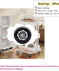 Set Of 4 Luggage Replacement Wheels 64x24mm Wear Resistant Rubber Rolling Wheels displayed in living room setup