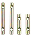 Barrel Nut Set Four Piece Slotted Nut Kit With Two Hole Cylindrical Cross Dowels Stainless Steel Electroplated 8x60mm 8x82mm