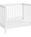 Mini Crib To Toddler Bed Guard Rail Conversion Kit In White, No Fuss Install For A Smooth Toddler Bed Transition Durable Guard Rail