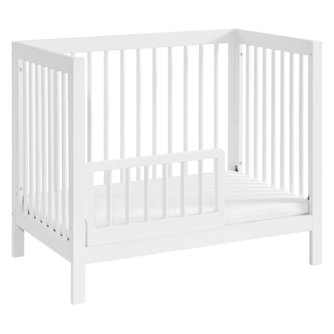 Mini Crib To Toddler Bed Guard Rail Conversion Kit In White, No Fuss Install For A Smooth Toddler Bed Transition Durable Guard Rail