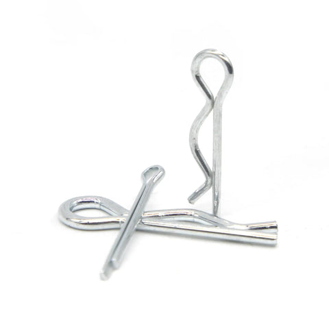 458 Pieces Cotter Pin And R Pin Assortment Kit With Locking Pins Split Pins And Tractor Clips For Mechanical Hitch Pins Carbon Pro Grade Heavy Duty Construction For Farm And Equipment silver cotter pins
