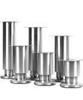Height Adjustable Stainless Steel Furniture Feet Set Of 4 For Cabinets Sofas And Desks Round Durable Wear Resistant