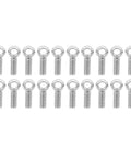 Heavy Duty Lifting Eye Bolt Set 20 Pcs Anti Corrosion 304 Stainless Steel For Industrial Rigging And Hoists Durable Eye Bolts, 20 pcs laid out