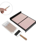 10 Piece Linocut Printmaking Kit With Soft Carving Blocks And Metal Rubber Stamp Set For Beginners No Fuss Carve Tools Includes Ink Roller For Smooth Inking And Scrapbook Projects, pink blocks and tools