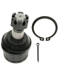 Front Steering And Suspension Kit With Radius Arm Bushings Inner And Outer Tie Rods Upper And Lower Ball Joints And Tie Rod Adjusting Sleeves For A Solid Ready To Roll Ride. Ball joint, snap ring and pin on white background.