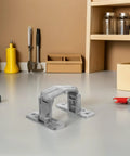 Heavy Duty Hidden Door Hinge Stainless Steel For Fire Hydrant Cabinets And Home Use Invisible Design Built Tough To 125Kg Rock Solid Construction Sleek Modern Interior Access Narrow Frame For Easy Emergency Opens silver concealed hinge on countertop