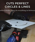 Pro Grade Sheet Metal Nibbler Bundle With Drill Attachment for cutting precise circles and lines on metal sheet, safe and burr-free.