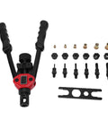 Rivet Nut Tool Kit With 175 PCS Metric Rivet Nuts And 6 Mandrels For SAE And Metric Rivnuts, tool and accessories shown