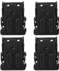 Heavy Duty Folding Cabinet Hinges Eight Piece Kit showing four black metal brackets designed for smooth swinging action.